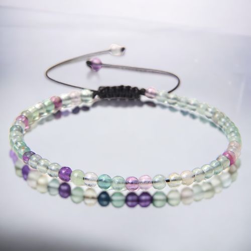 Bransoleta Bransoletka Kulki 4mm Fluoryt Handmade na Arena.pl