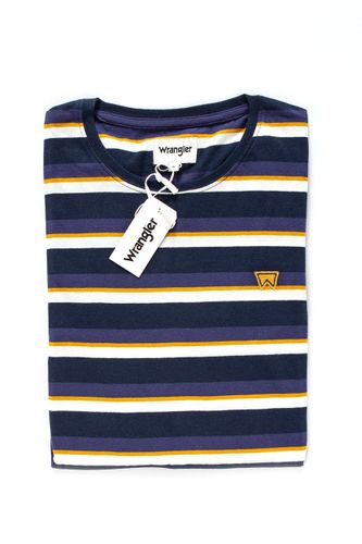 WRANGLER STRIPE TEE NAVY W7B38DY35 M na Arena.pl