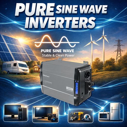 Qoltec przetwornica 12V/230V 3000W sinus na Arena.pl