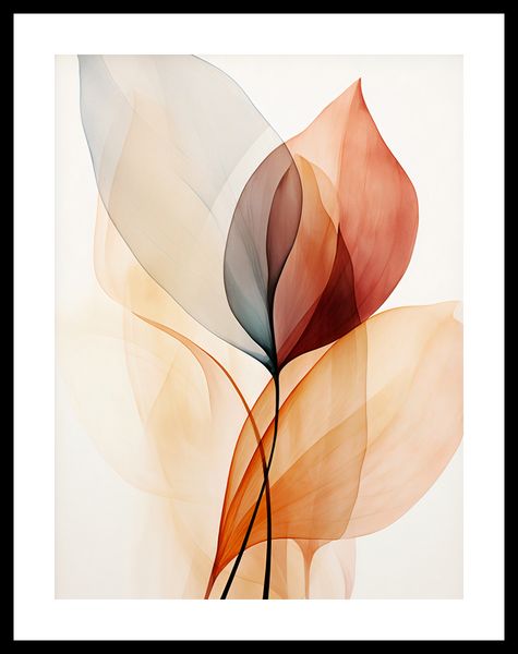 Plakat 30x40cm Eteryczne Liście zdjęcie 3