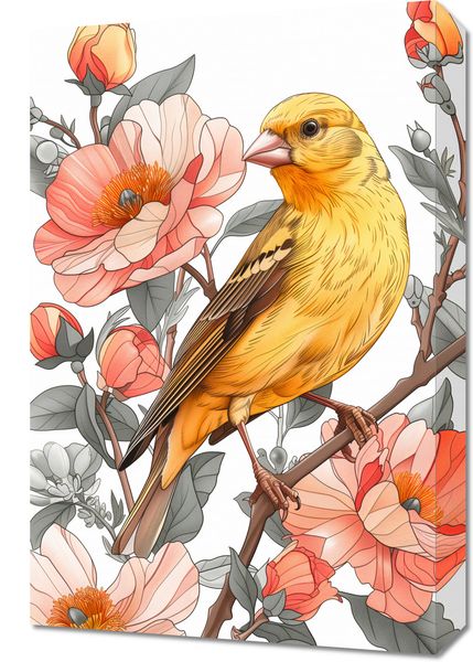 Obraz 40x60cm Wiosenny Śpiewaczek zdjęcie 1