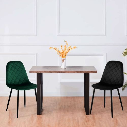 Krzesło welurowe Orlando Velvet czarne na Arena.pl