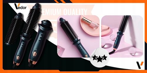 LOKÓWKA CERAMICZNA DO STYLIZACJI WŁOSÓW SZCZOTKA DO WŁOSÓW LOKI 2w1 na Arena.pl