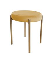 TABORET DIOR STOŁEK LOFT metal podstawa złota MG15