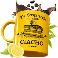 Złoty Kubek Premium Dla Striptizerki Prezent Z Nadrukiem Ze Zdjęciem