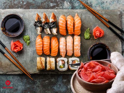 Imbir marynowany różowy do sushi piklowany w plastrach ginger pickled 90g na Arena.pl