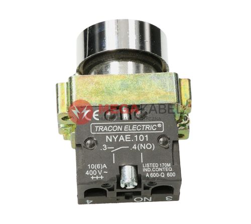 Przycisk płaski czarny 400V TRACON na Arena.pl