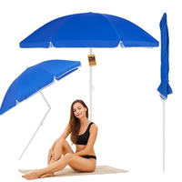 Parasol Plażowy Ogrodowy Łamany Z Filtrem Upf 30+ 155Cm