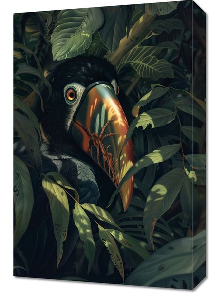 Obraz 40x60cm Skryty Tukan zdjęcie 1
