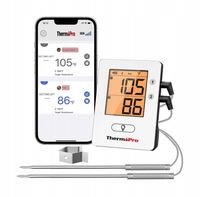 Termometr Gril Wędzenie Piekarnik z 2 sondami ThermoPro TP-910 Bluetooth