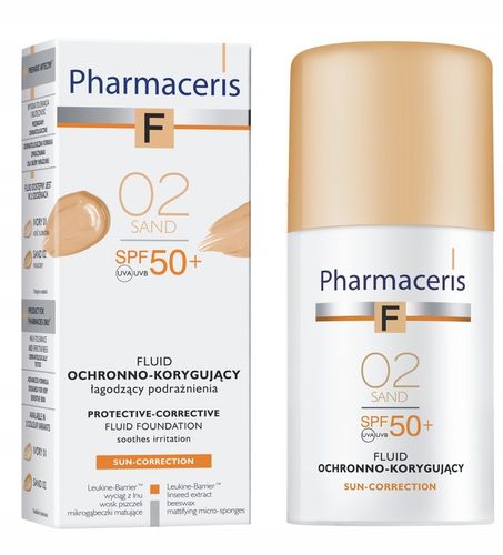 PHARMACERIS F FLUID KORYGUJĄCY SPF 50+ 02 SAND na Arena.pl