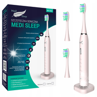SZCZOTECZKA SONICZNA DO ZĘBÓW + ETUI + UCHWYT + 37 TYS. DRGAŃ MEDI SLEEP