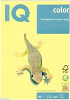 PAPIER KSERO A4 IQ PREMIUM 160G (250) KANARKOWY