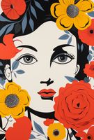 Plakat 68x101cm Kwiatowa Aura