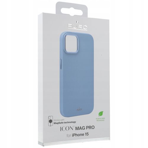 Etui plecki Puro Icon Mag Pro do Apple iPhone 15 Niebieski na Arena.pl