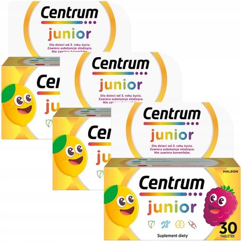 Centrum Junior Witaminy dla Dzieci 3x30 Tabletek na Arena.pl