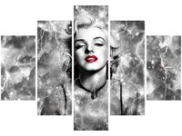 105CM 150CM ZEGAR 5 ELEM MARYLIN MONROE ELEKTRYZUJE DRUK OBRAZ