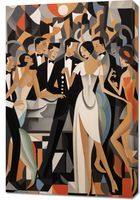 Obraz 60x90cm Bal w Art Deco