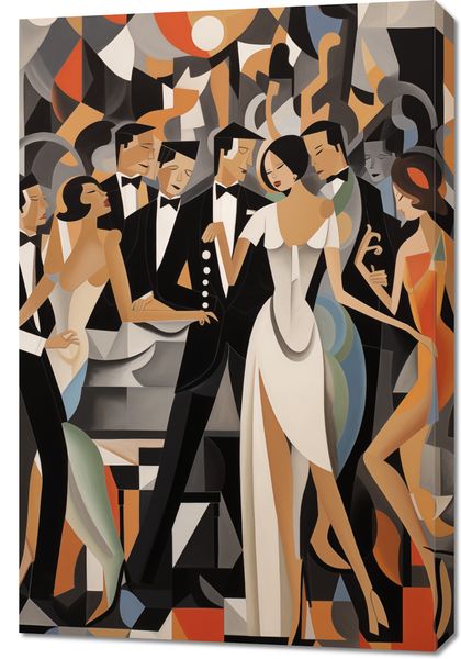 Obraz 60x90cm Bal w Art Deco zdjęcie 1