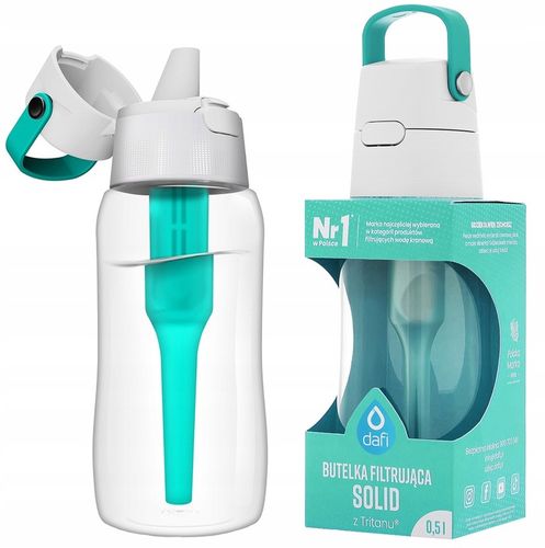 Butelka filtrująca Dafi SOLID 0,5 L TURKUSOWA / MIĘTOWA na Arena.pl