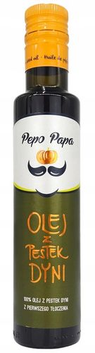 KETO Olej z Pestek Dyni dyniowy butelka 250ml Naturalny zimnotłoczony Pepo na Arena.pl