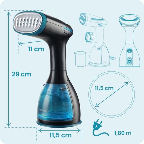 Parownica do ubrań 1500W Steamer parowy Żelazko parowe ZESTAW 32g/min na Arena.pl