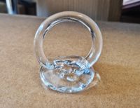 ZESTAW SERWETNIKÓW SZKLANYCH "PIERŚCIEŃ" NA SERWETKĘ X 6 SZT