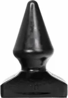 all black korek intymny z rowkami 20,5 cm czarny