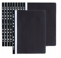 SKOROSZYT SZTYWNY WPINANY A4 PCV CZARNY 10 SZTUK TRES