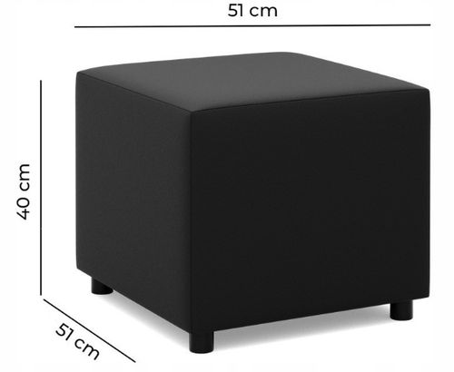 PUFA LUNA BIAŁA 50x50 Podnóżek PUF na Arena.pl