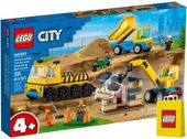 LEGO CITI 60391 CIĘŻARÓWKI WYWROTKA PLAC BUDOWY SAMOCHÓD CIĘŻAROWY DŹWIG