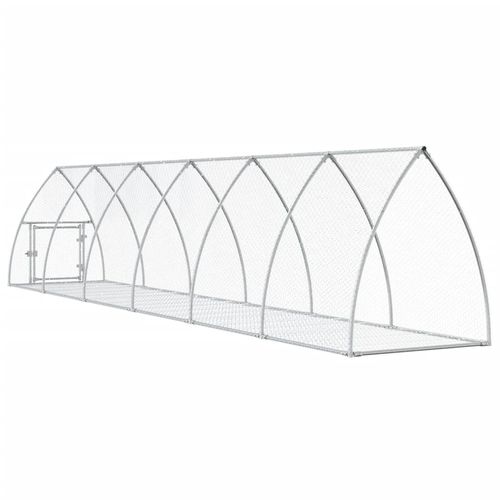 Klatka dla królika, srebrna, 600x105x120cm, stal galwanizowana na Arena.pl