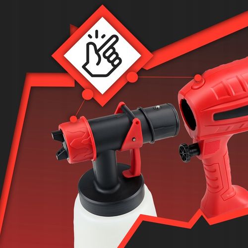 PISTOLET ELEKTRYCZNY NATRYSKOWY DO FARB 1200 ML AGREGAT MALARSKI 400W na Arena.pl