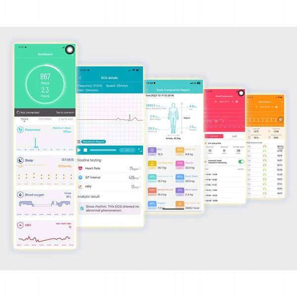 SMARTWATCH ZEGAREK DAMSKI EKG GLUKOZA CIŚNIENIE TEMPERATURA ROZMOWY MENU PL zdjęcie 6