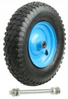 KOŁO KÓŁKO DO TACZKI TACZEK WÓZKA 4.10/3.50-6 2PR POMPOWANE OTWÓR 12 + OŚKA