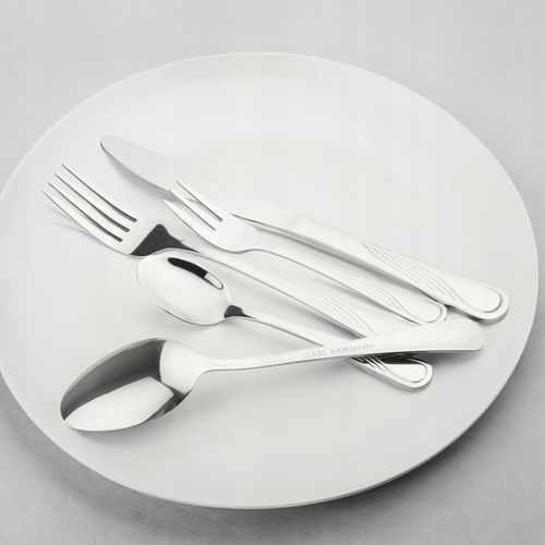 ZESTAW SZTUĆCÓW 30 ELEMENTÓW DLA 6 OSÓB KPL SZTUĆCE NIERDZEWNE W PUDEŁKU na Arena.pl