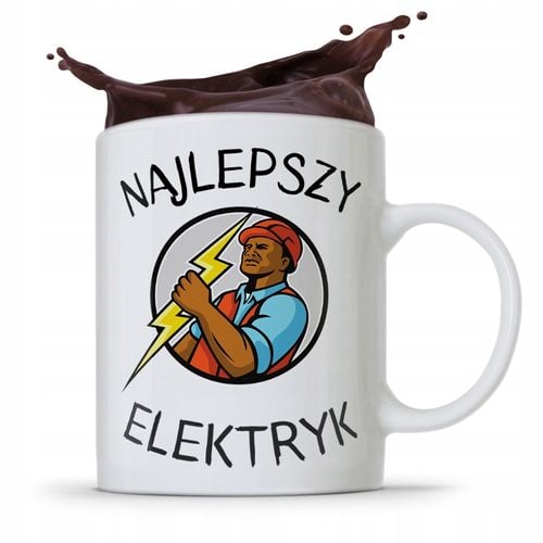Kubek Prezent Dla Elektryka Najlepszy Elektryk Z Nadrukiem Ze Zdjęciem na Arena.pl