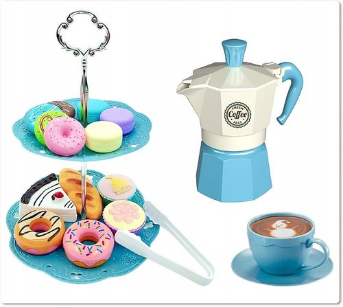 SERWIS DLA DZIECI XXL zestaw do herbaty kawy filiżanki cukiernia kawiarnia na Arena.pl