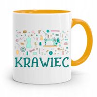 Kubek Żółty Dla Krawca Krawiec Prezent Z Nadrukiem Ze Zdjęciem