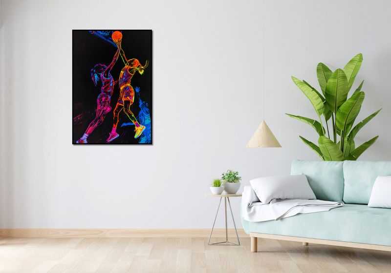 Plakat 68x98cm Mecz W Kosza zdjęcie 4