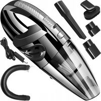 ODKURZACZ SAMOCHODOWY BEZPRZEWODOWY SYSTEM FILTRACJI HEPA 120W + AKCESORIA