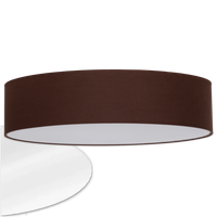 Plafon lampa natynkowa oprawa sufitowa abażur klosz brąz 50 cm