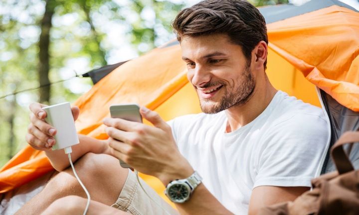 VIP SOLIDNY Mocny Power bank 50000mAh Wyświetlacz 3xUSB Latarka KOLORY zdjęcie 10