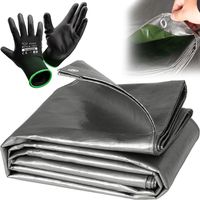 PLANDEKA GRUBA MOCNA PŁACHTA MROZOODPORNA 8x12M UV+ WZMACNIANA +