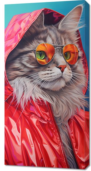 Obraz 50x100cm Kot w Stylu zdjęcie 1