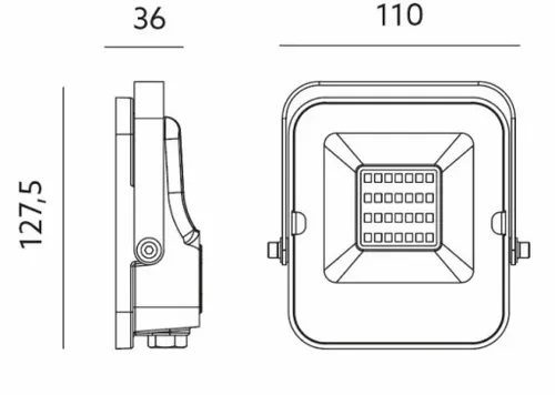 Naświetlacz Halogen LED 30W 2400lm 6500K Premium na Arena.pl