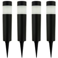 4x Lampy Solarne Ogrodowe Słupek LED Lampa wbijana