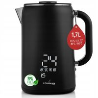 CZAJNIK ELEKTRYCZNY BEZPRZEWODOWY Z REGULACJA TEMPERATURY DOTYKOWY LED