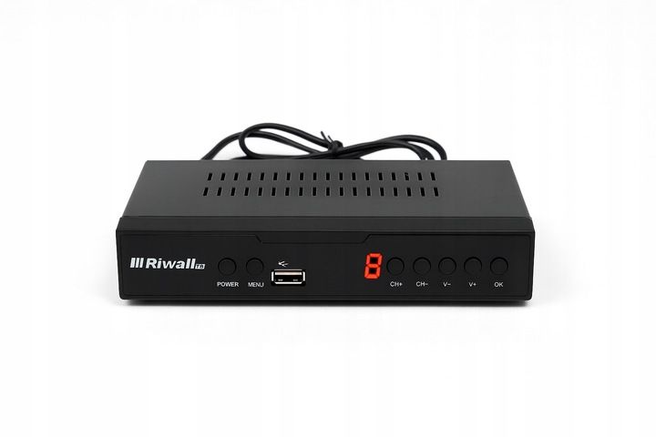 Dekoder DVB-T2 HEVC H.265 Riwall TVCONTROL Tuner TV Full HD HDMI USB zdjęcie 14