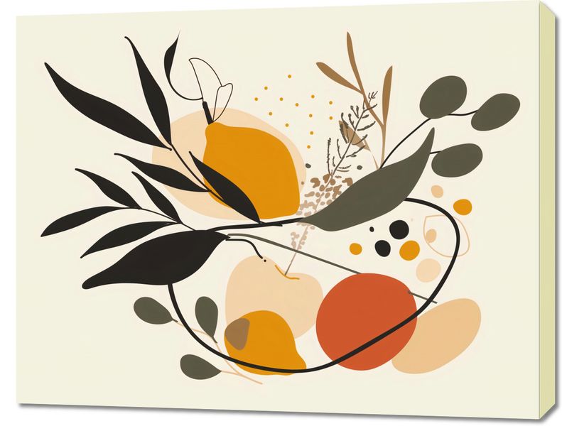 Obraz 90x70cm Botaniczny Wir zdjęcie 1
